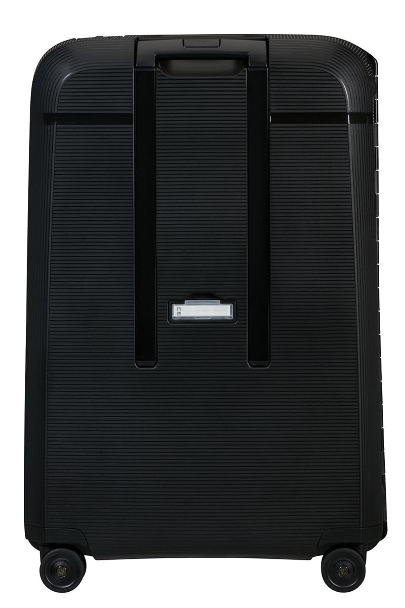 Samsonite Magnum Eco Spinner 75 cm (28 in) Grande Bagaglio Trolley Bag, Blu, Doppi fiocchi in alluminio resistente e leggero