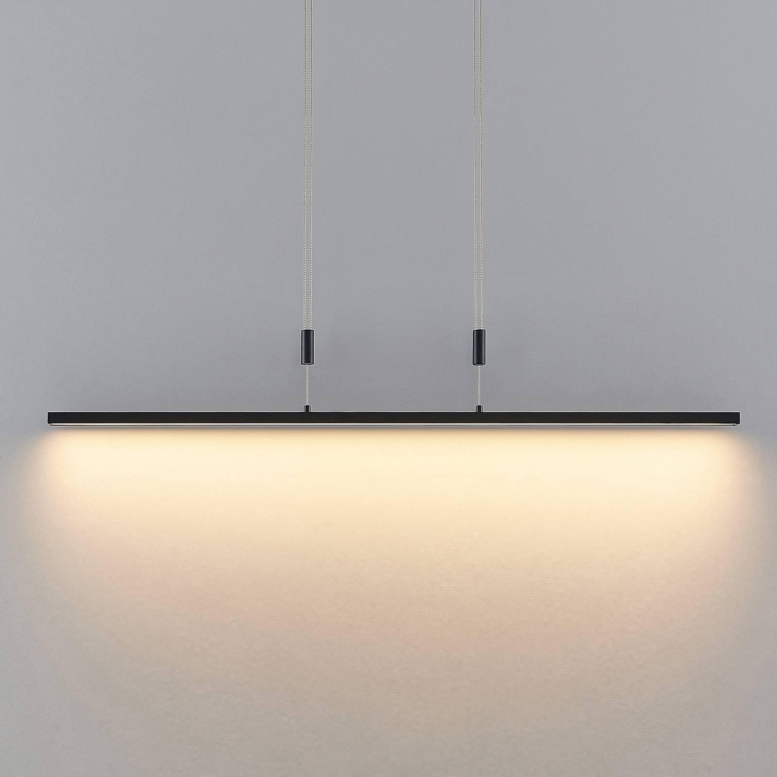 Lindby LED Esstisch Pendelleuchte höhenverstellbar, dimmbar Lichtfarbe einstellbar Hängelampe Wohnzimmerlampe Esszimmerlampe Bürolampe
