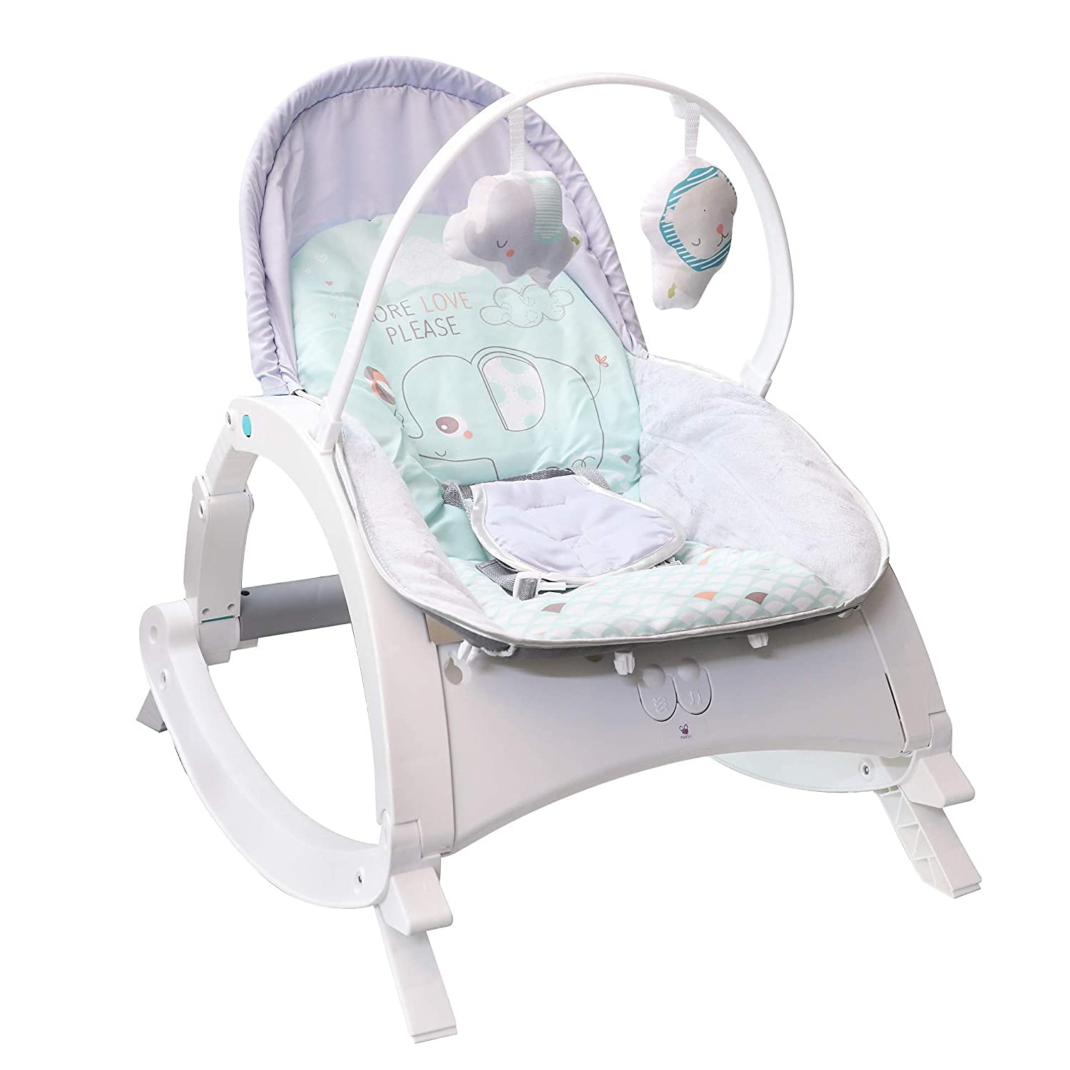 Fiddlys Newborn to Toddler Rocker Chair with Music and Vibration Function, Adjustable Mode, Assorted Design & color