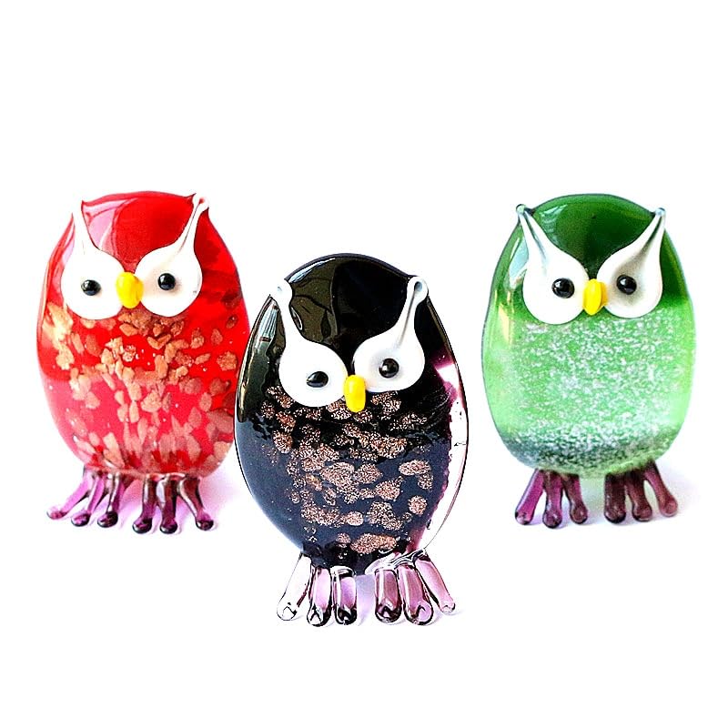 ムラーノガラス　ヴィンテージ　フクロウ置物 ムラーノガラス ヴィンテージ フクロウ置物 - メルカリ