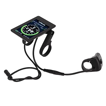 Ketsicart Bike Display Meter, Large Screen Fonts Clear Waterproof Electric Bike Display Meter Visible for Riding