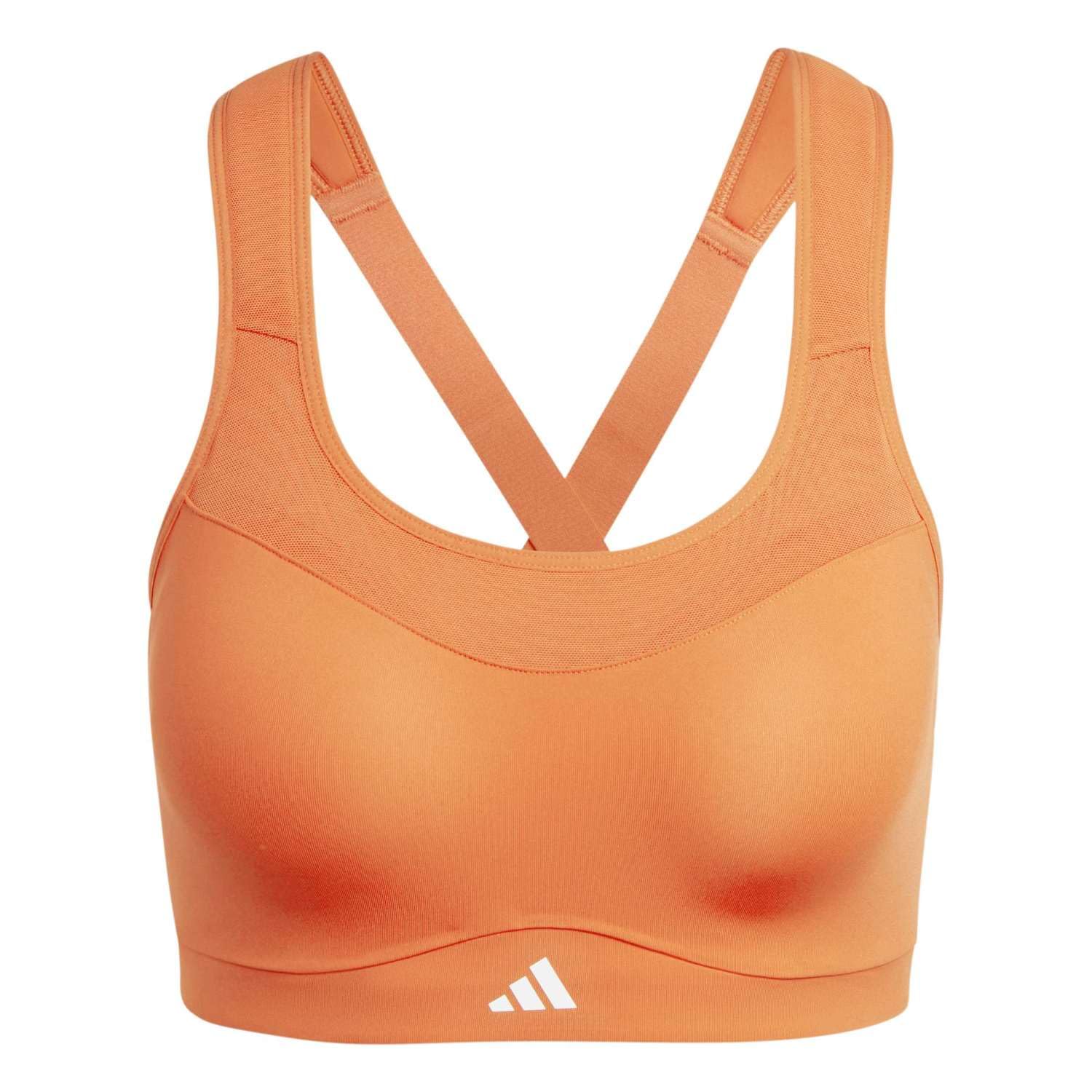adidas Womens Sport Bra | Tlrdim Hs Bra | Orange | Size-S |-picture-32