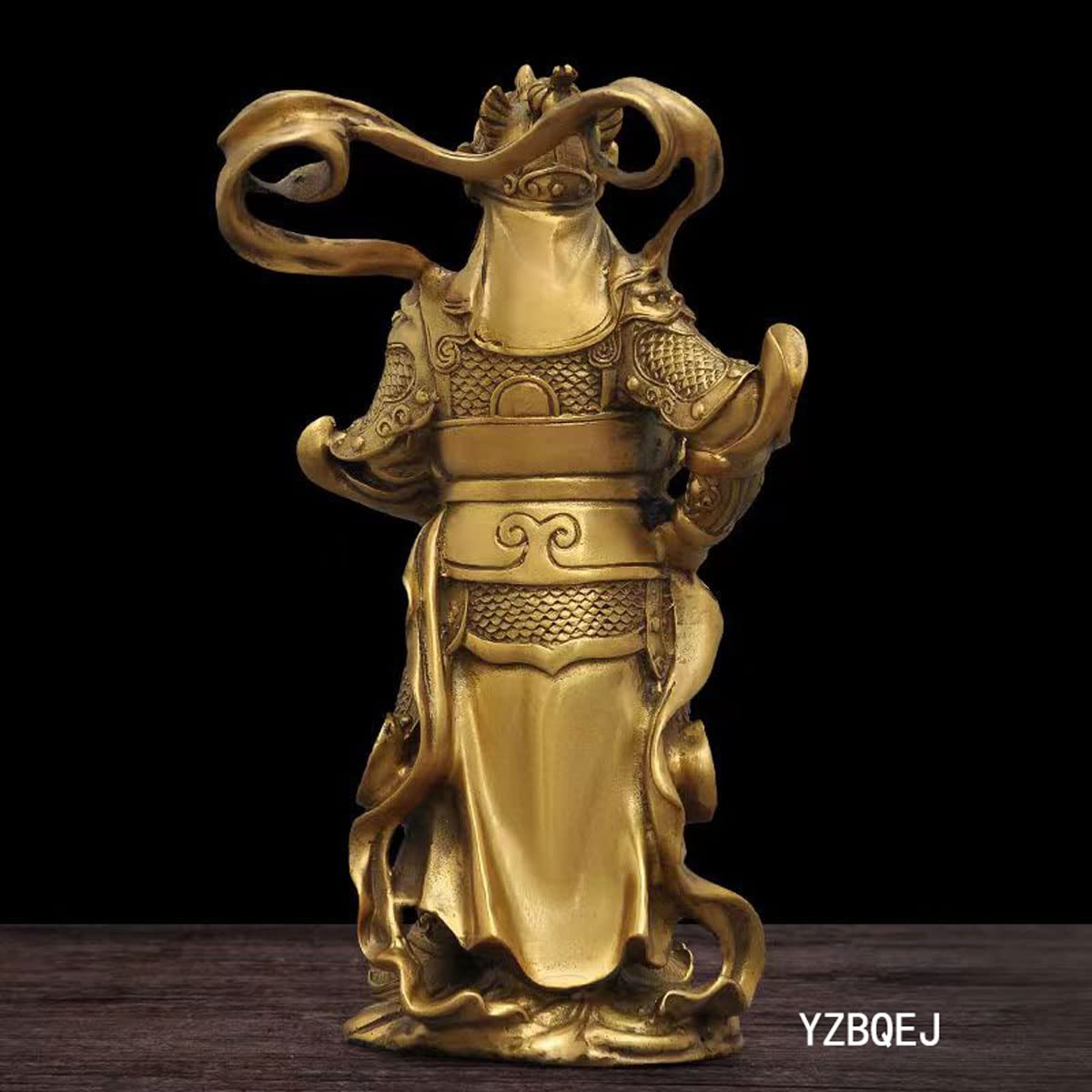 Amazon｜仏像【韋駄天立像】黄銅（真鍮）製 （高さ24cm×幅14cm）玄関