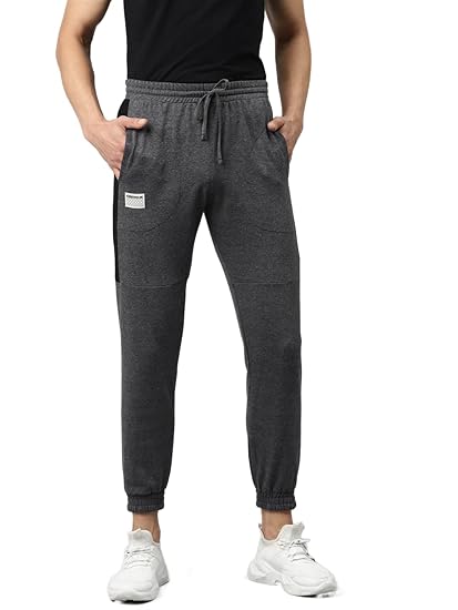 Men's Cotton Blend Pocket Stripe Regular Fit Joggers - Trackpant with Drawstring Elastic Waistband, Lower for Jogging, Gym, Sports & Dailywear