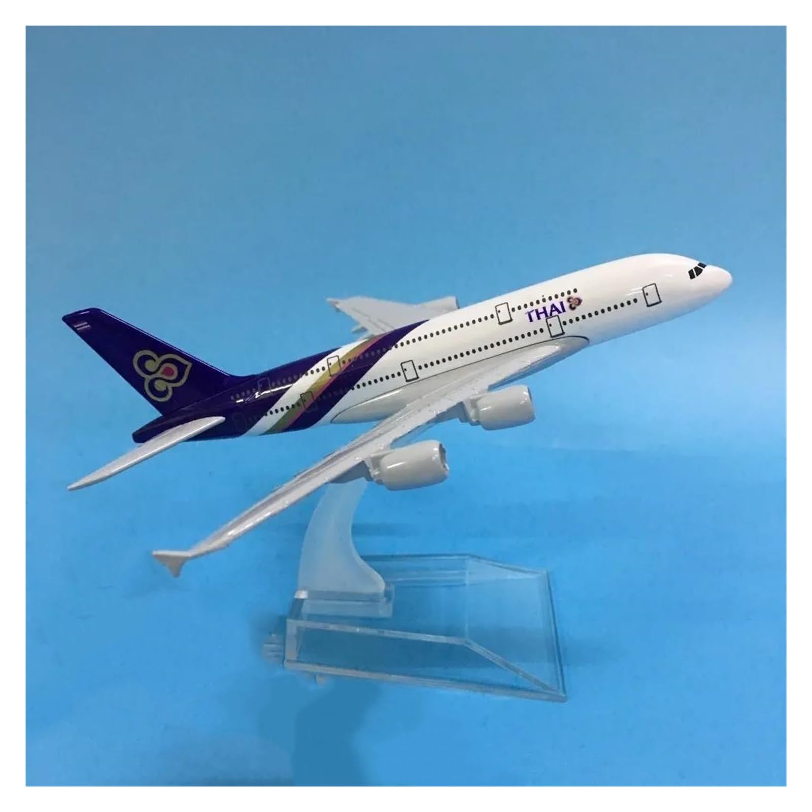Modèle d'avion Thai Airways A380 1:400 en métal moulé sous pression pour déco et vitrine