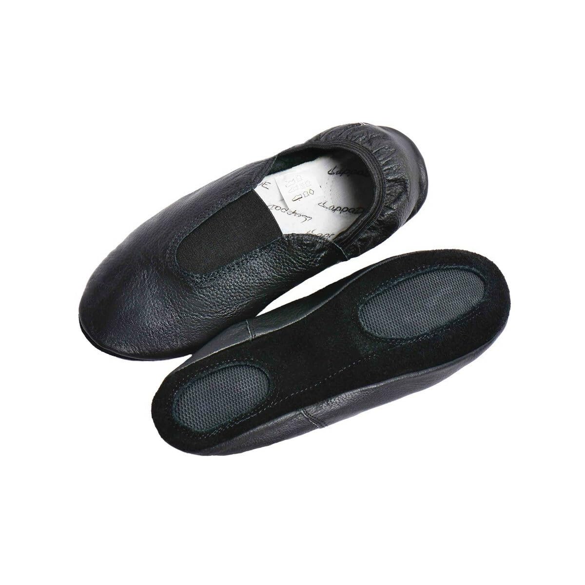 Lappade Gymnastikschuhe, Ballettschuhe, Schläppchen, Turnschläppchen, Tanzschuhe mit Gummipads Gr. 28-46