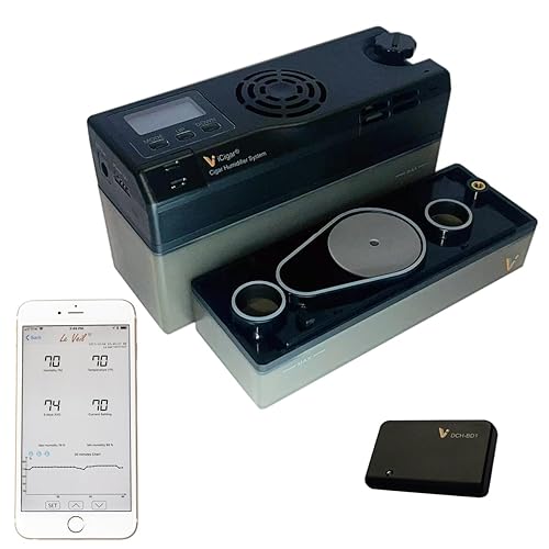 Le Veil iCigar Electronic Digital Intelligent Cigar Humidifier 25~600CT for