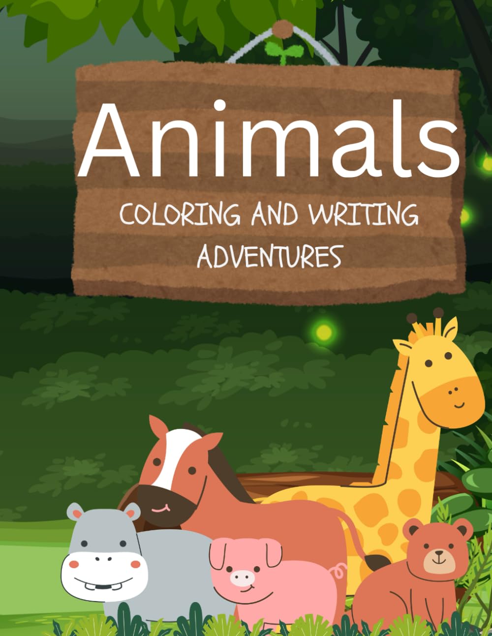 Animals Coloring Book and Writing