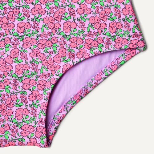 Image of Amazon Essentials Girls and Toddlers' Asymmetric Frill One-Piece Swimsuit