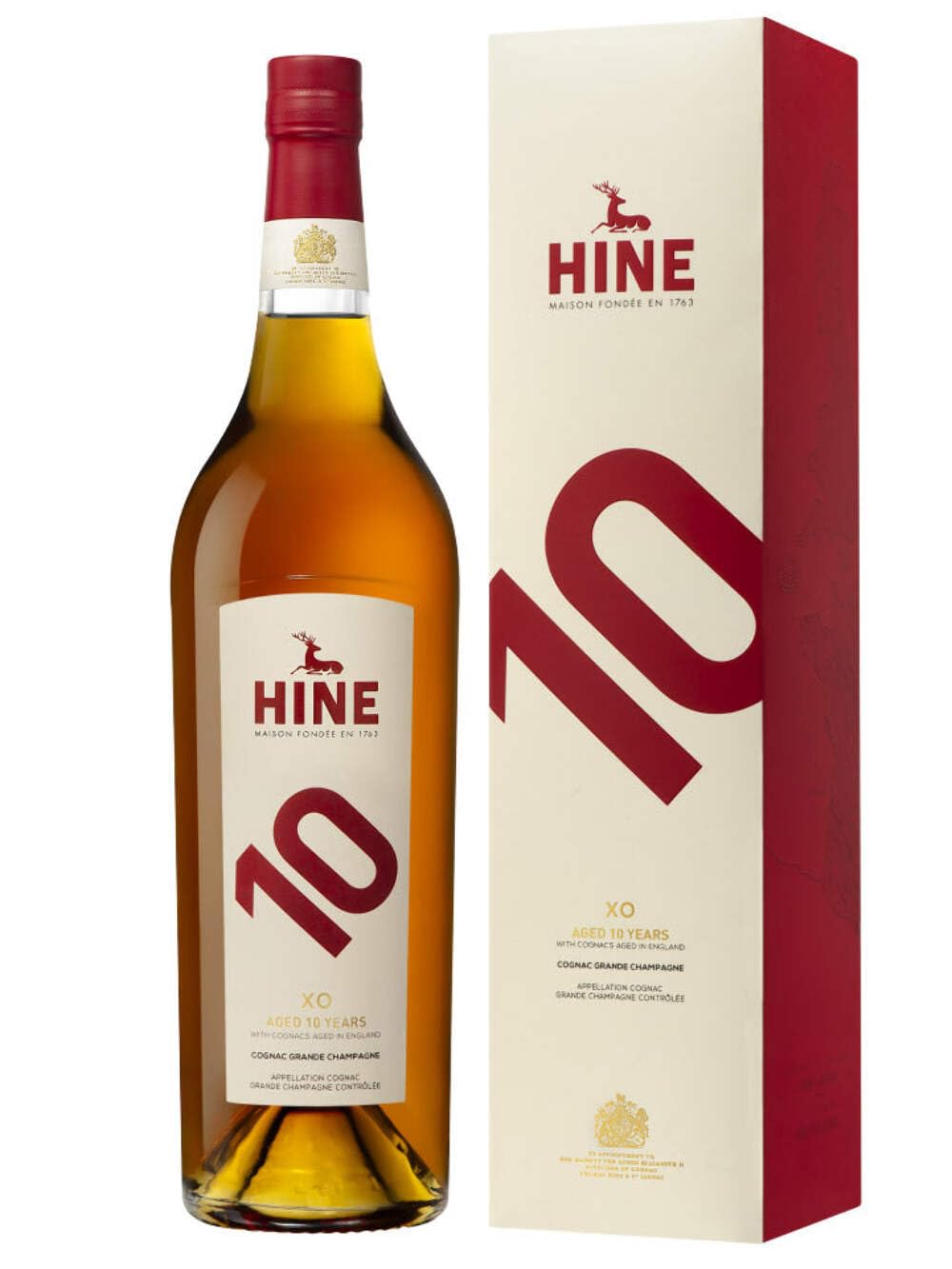 Hine 10 XO Journey 10 Years Old Cognac Grande Champagne mit Geschenkverpackung (1 x 1 l)