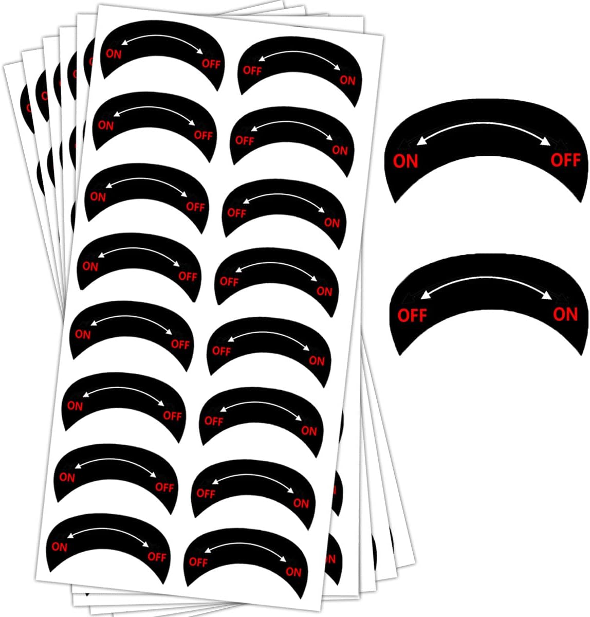 Amazon.com: Off ON Direction Indicating Stickers,1.2 × 0.7 Inch Self ...
