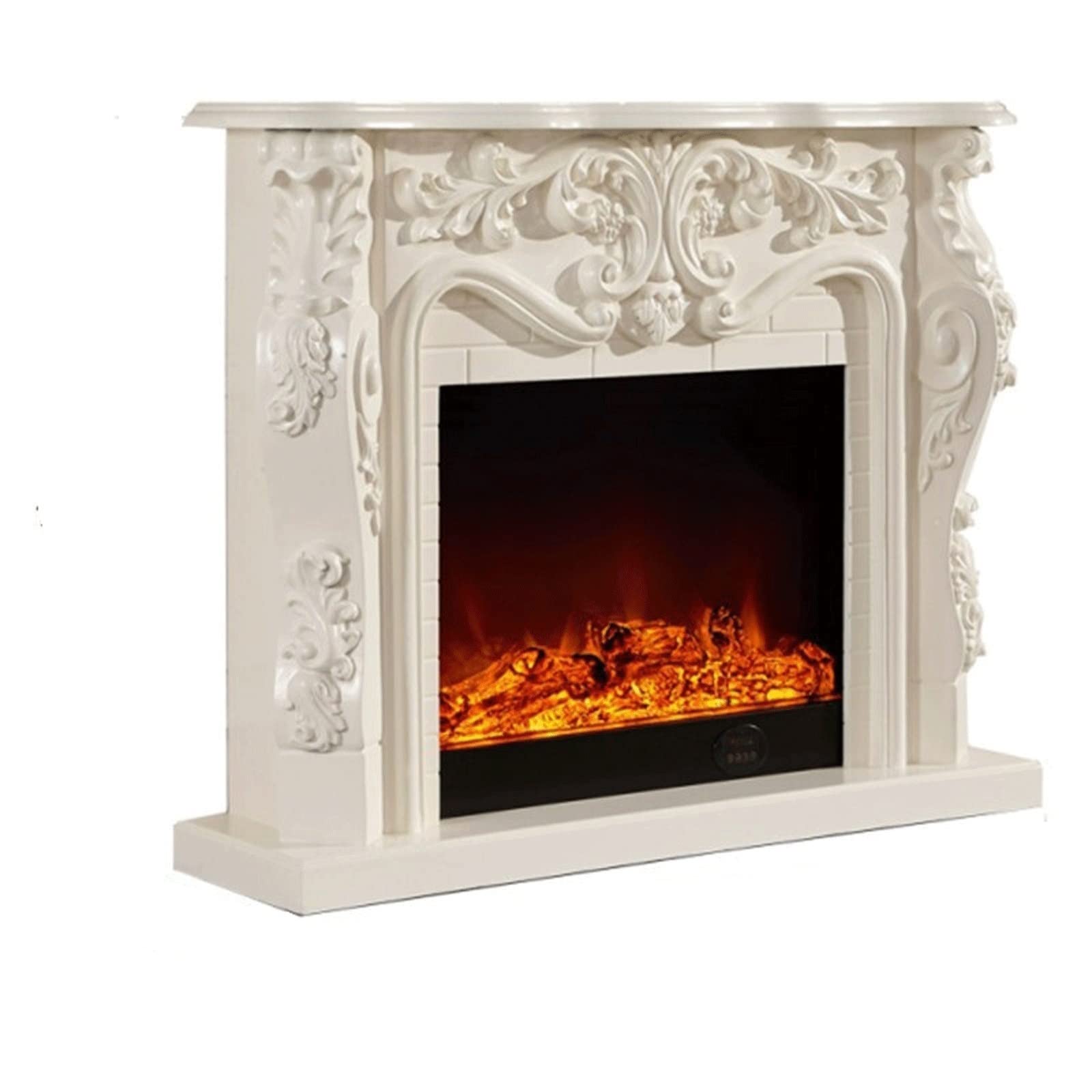 Electric fireplace Decorative Wood Electric Fireplace Mantel(No heat,White color)