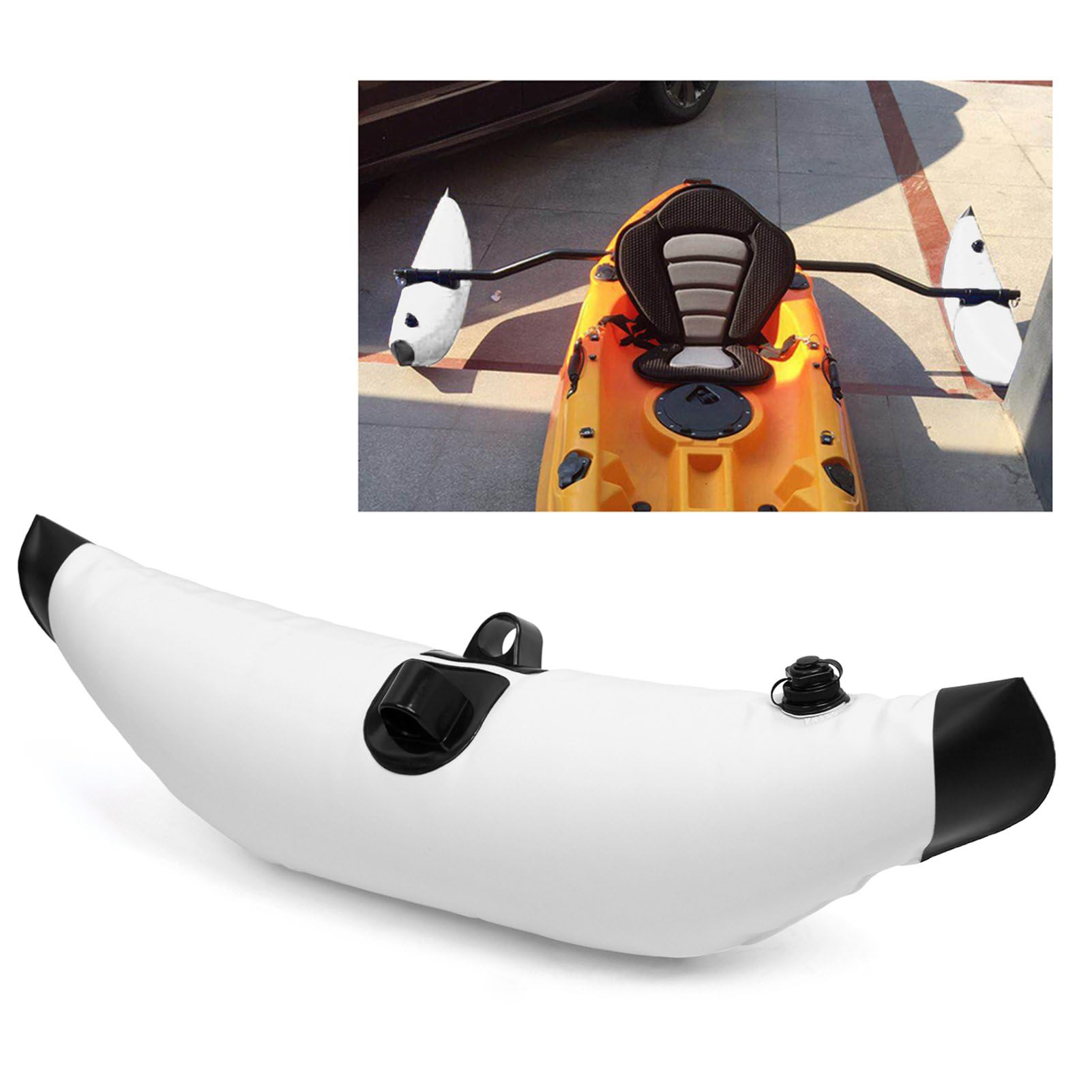 Wakects Nadmuchiwany Stary Stabilizator Kajaku Pvc Kajak Stabilizator Pływaku z Bezpiecznym Blokującym Płomienie
