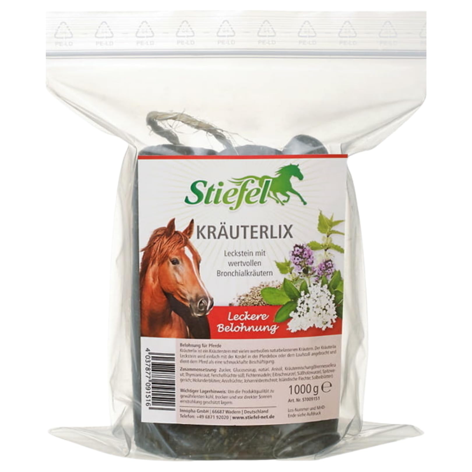 RL24 Stiefel - Kräuterlix Kräuterleckstein – 2 x 1000 g Tüte (2er Set)