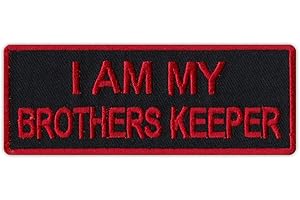 I Am My Brother's Keeper Embroidered Biker Patch