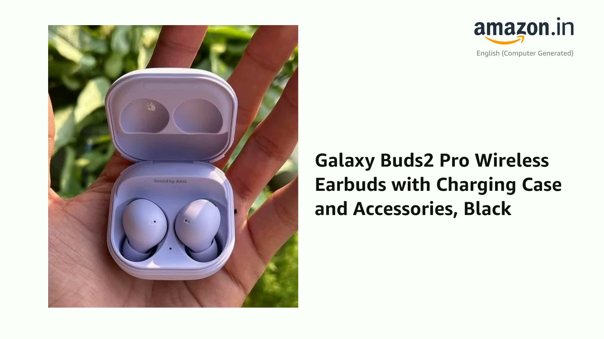 Galaxy Buds2 Pro Wireless Earbuds with Charging Case and