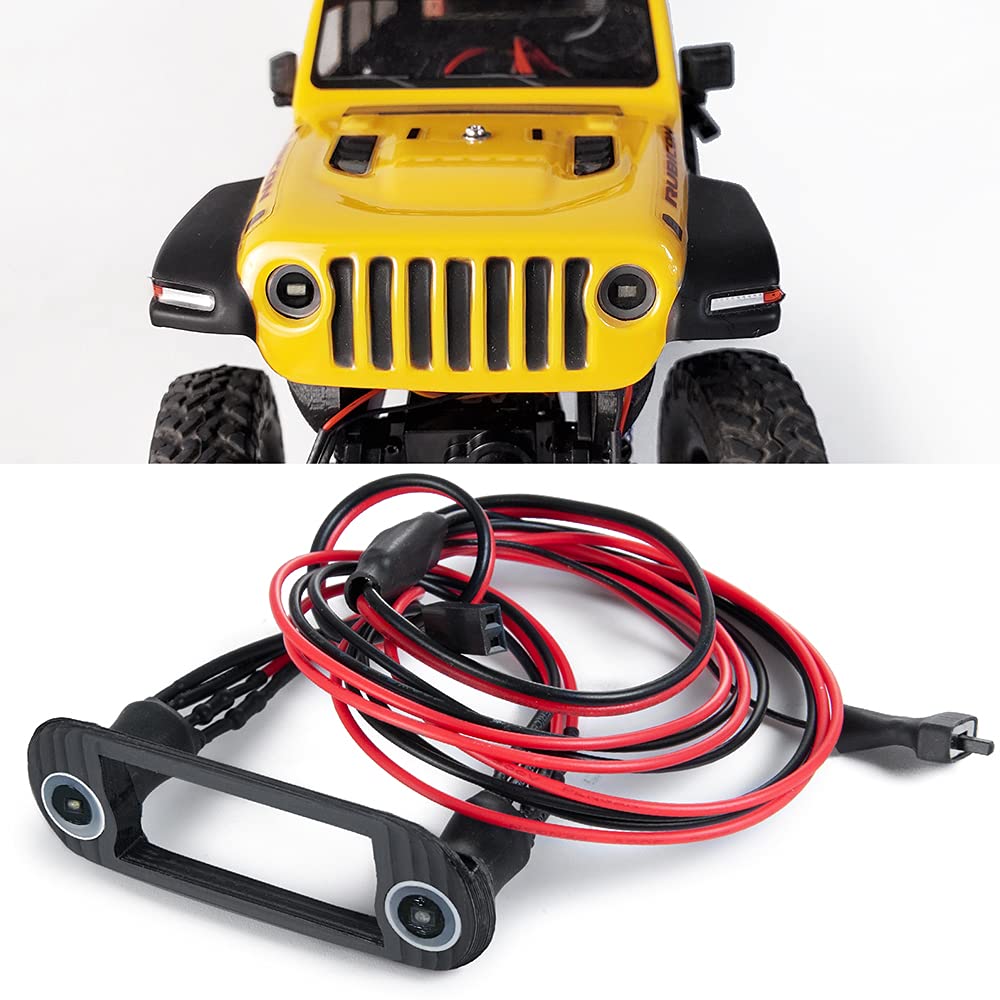 ZuoLan RC Front Light Lamp White LED Headlight Set for Axial SCX24 AXI00005 Gladiator 1/24th RC Crawler Car Upgrades