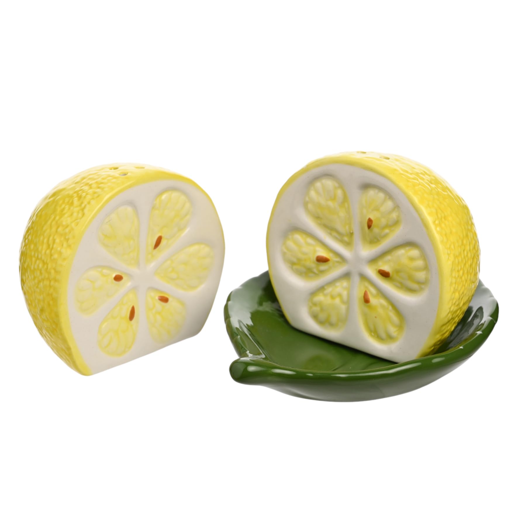 Ensemble salière et poivrière Hestia citron pour remplacer vos vieux flacons