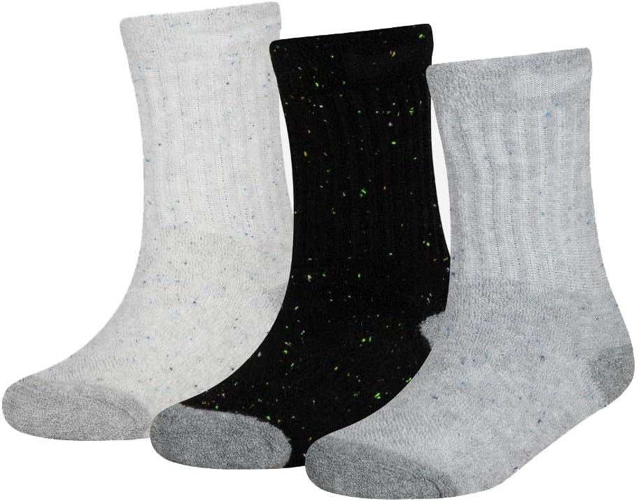 Nike Little Boys DRI-Fit Cushioned Crew Socks 3 Pack (B(BN0679-F68)/G, 5-7)
