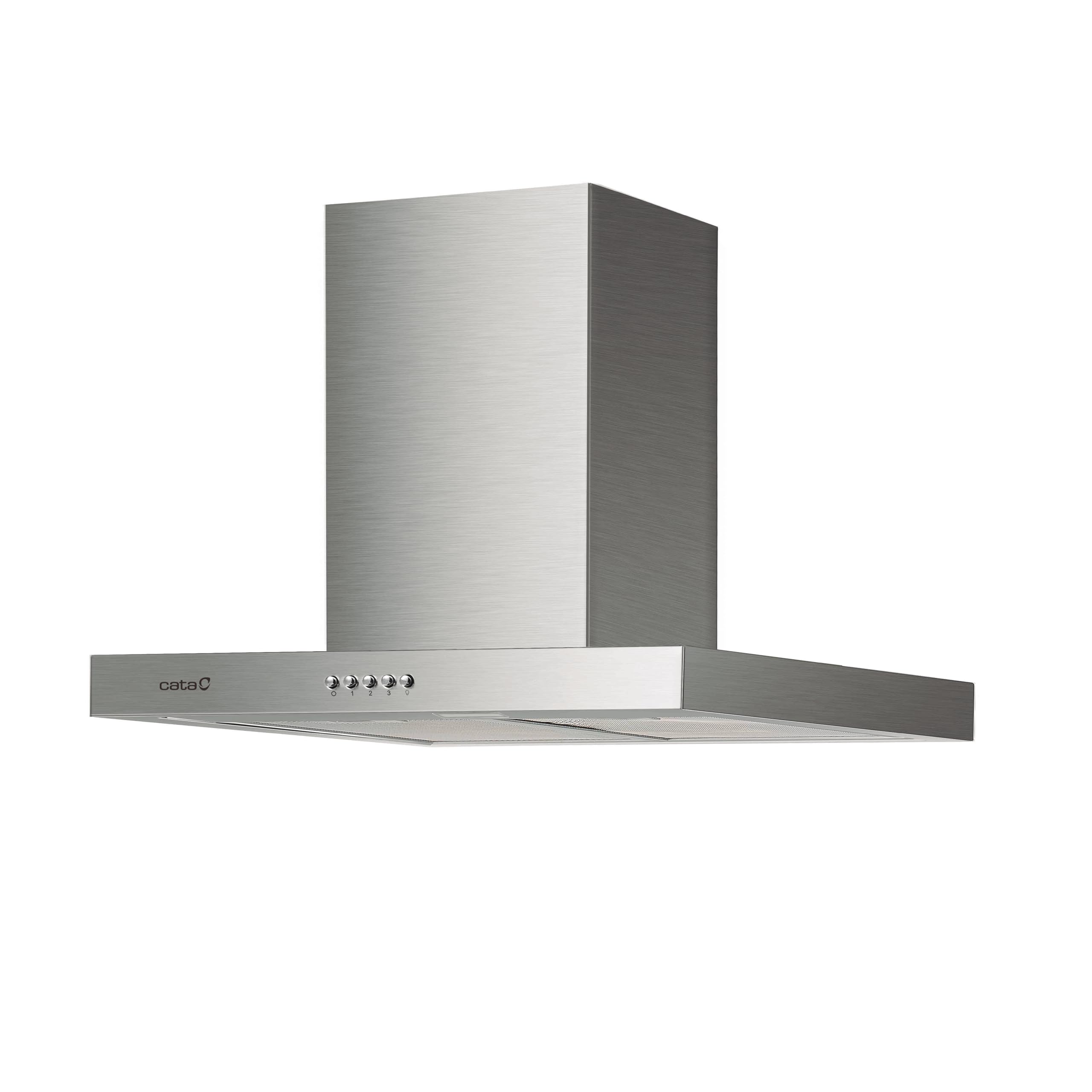 Cata St-7000 X/A Dekorative Dunstabzugshaube Mit Mechanischem 3-Gang-Bedienfeld Led-Beleuchtung Maximaler Verbrauch 65 W Spülmaschinenfeste Filter Breite 69,5 Cm Farbe Edelstahl