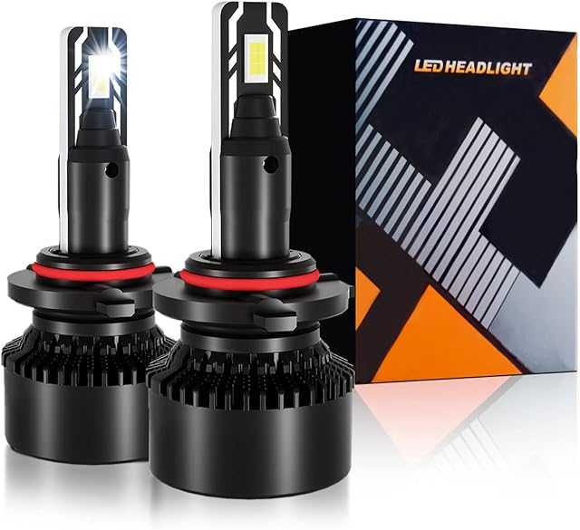 9005 HB3 LED Headlight Bulbs, 9V-32V 80W 16000Lumens 6000K Cool White 9005 HB3 LED Car Headlight Conversion Kit, High/Low Beam Lamps, IP68 Waterproof, Pack of 2 (9005/HB3)