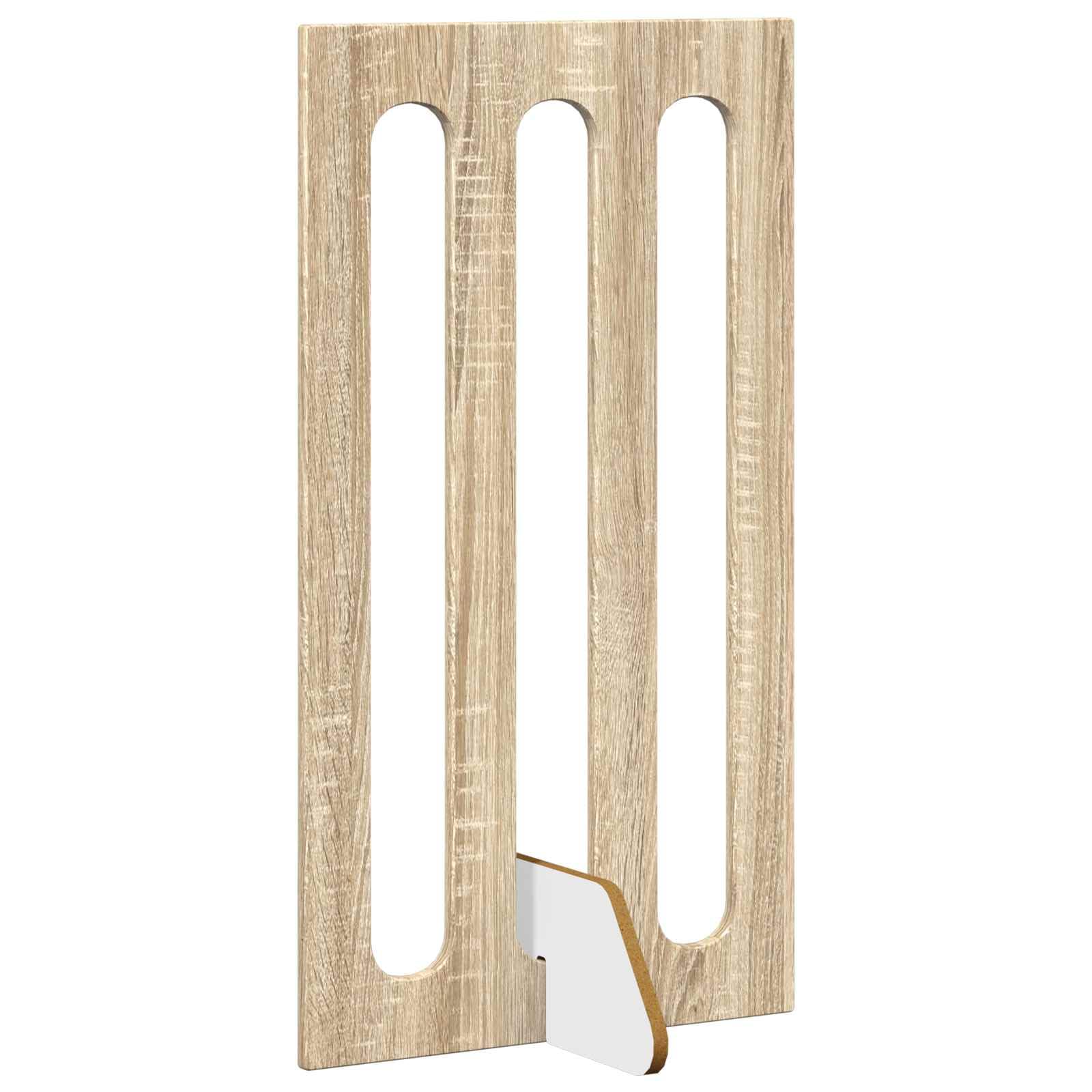Valla plegable para mascotas de madera de roble Sonoma, 4 piezas, 201 x 38 x 90 cm, con paneles plegables flexibles giratorios 180 grados, protección segura para perros, cachorros, interiores