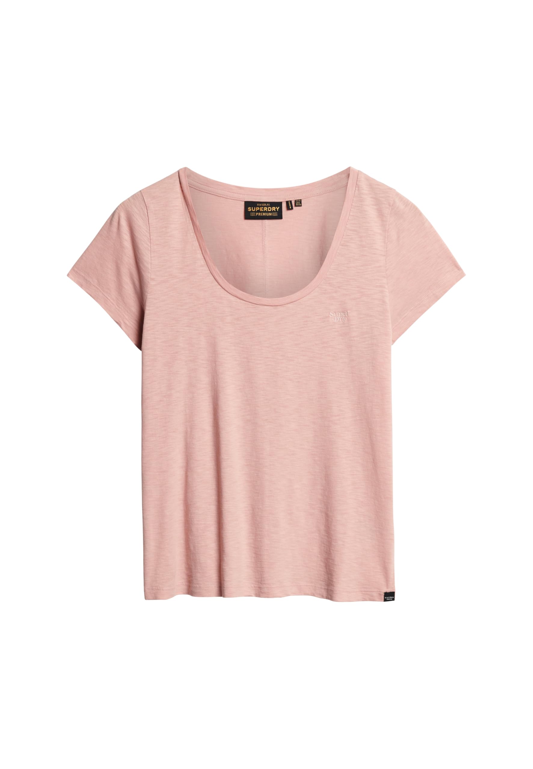Superdry Scoop Neck tee W1011381A Grey Pink Size 12, Women - Outerwear, 12 (M)