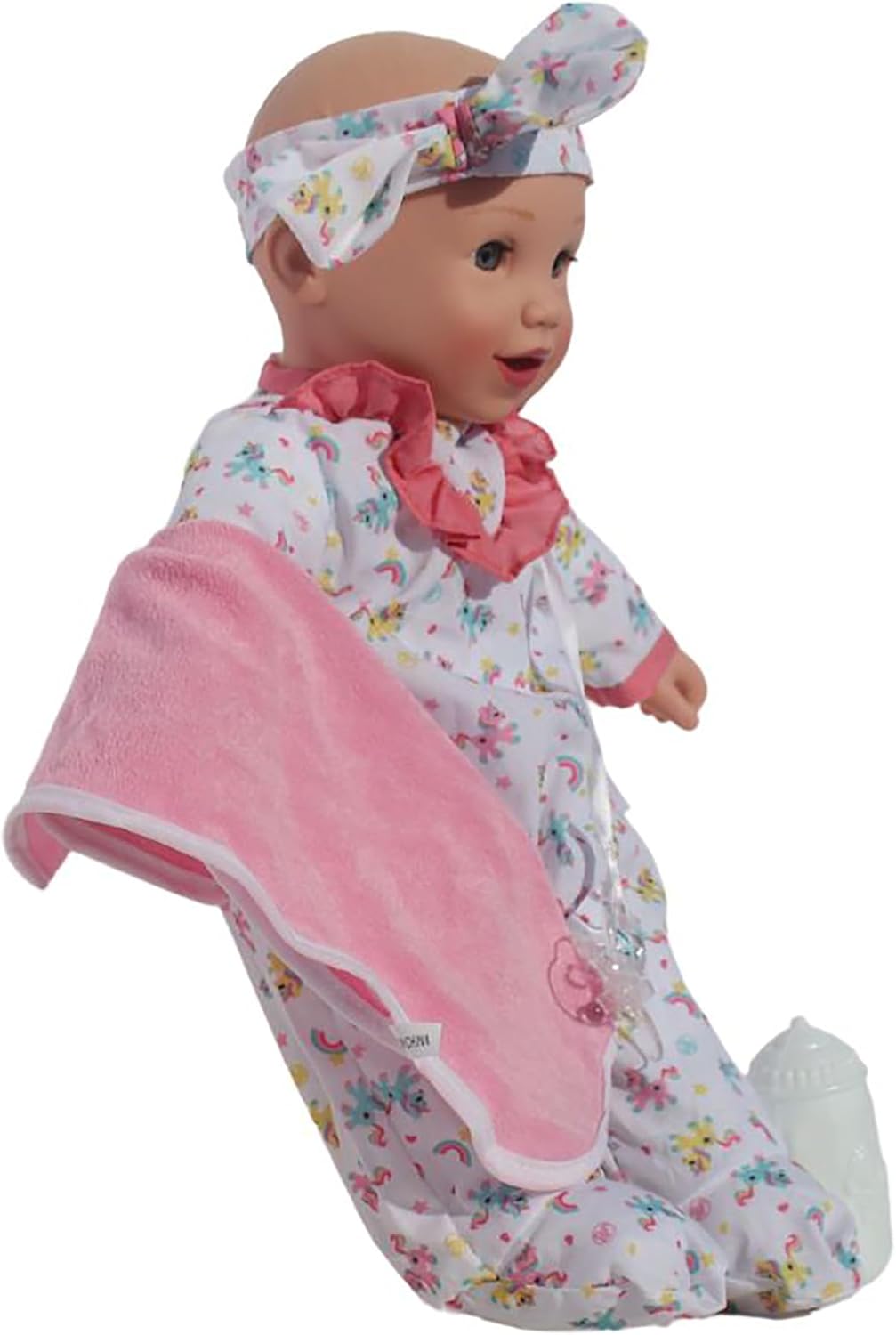 Baby's First Goldberger 16" Sleepy Time Baby Doll Dressed in White Unicorn PJ with Sleep Sound Module - The Perfect Realistic Doll for Sweet Daytime & Nighttime Play - Toddlers 2 Years & Up.
