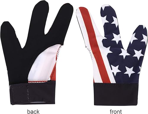 Miniatura 3 de Guantes de billar transpirables con 3 dedos, guantes antideslizantes para mano izquierda, guantes abiertos, para billar y tirar, guantes elásticos