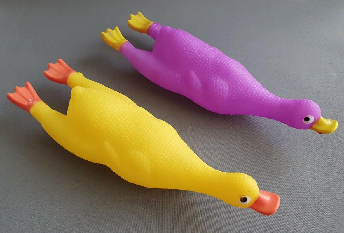 KittuPet Squeaky Dog Toys Safe Latex Rubber Dog Toy Suitable for Small Breeds Screaming Rubber Duck Dog Toys Set Multicolor Pack of 2 (B0CP97625T) Amazon Price History, Amazon Price Tracker