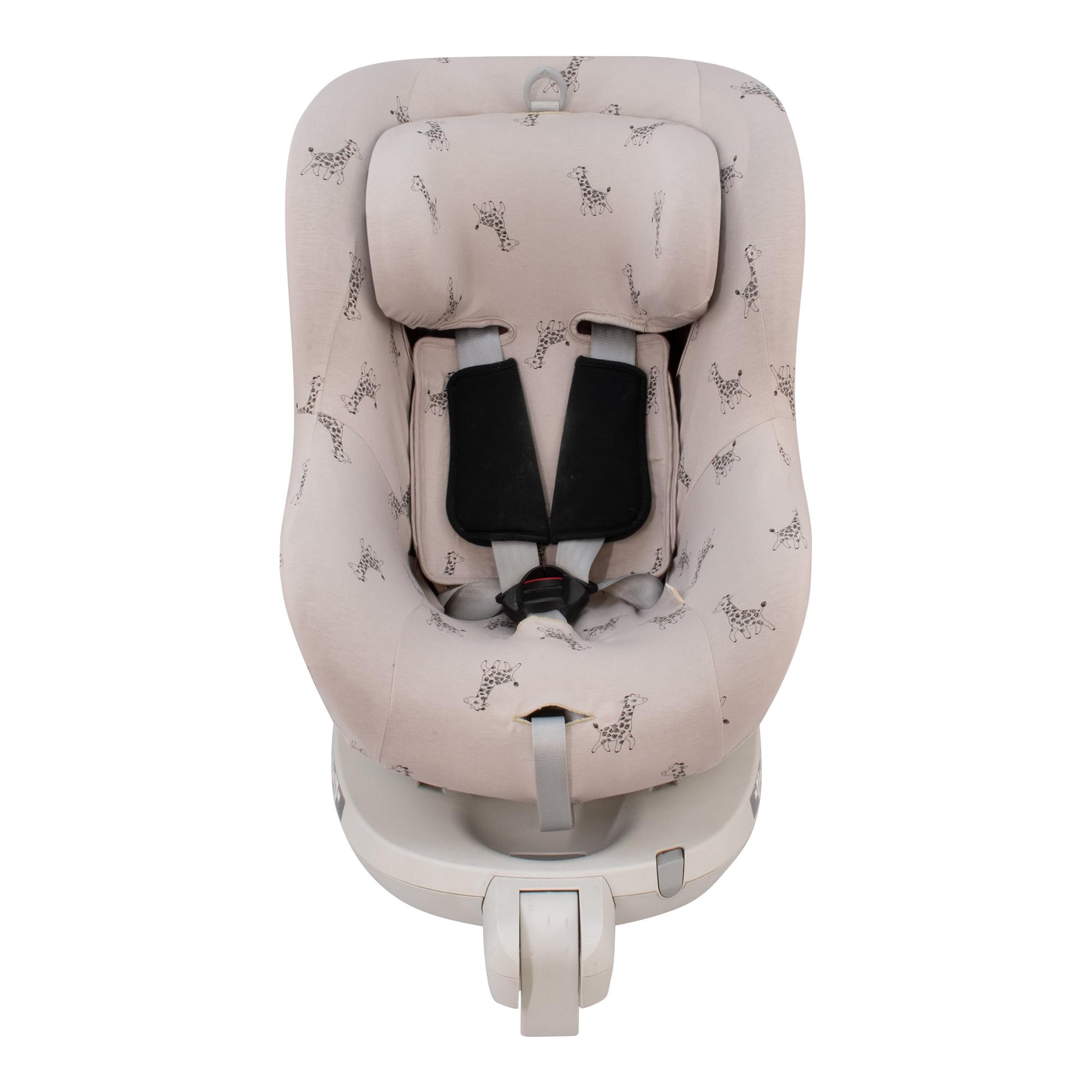 JYOKO Kids Funda Compatible con Romer Dualfix, Swingfix (Giraffe, DUALFIX-ISIZE -SWINGFIX ISIZE)
