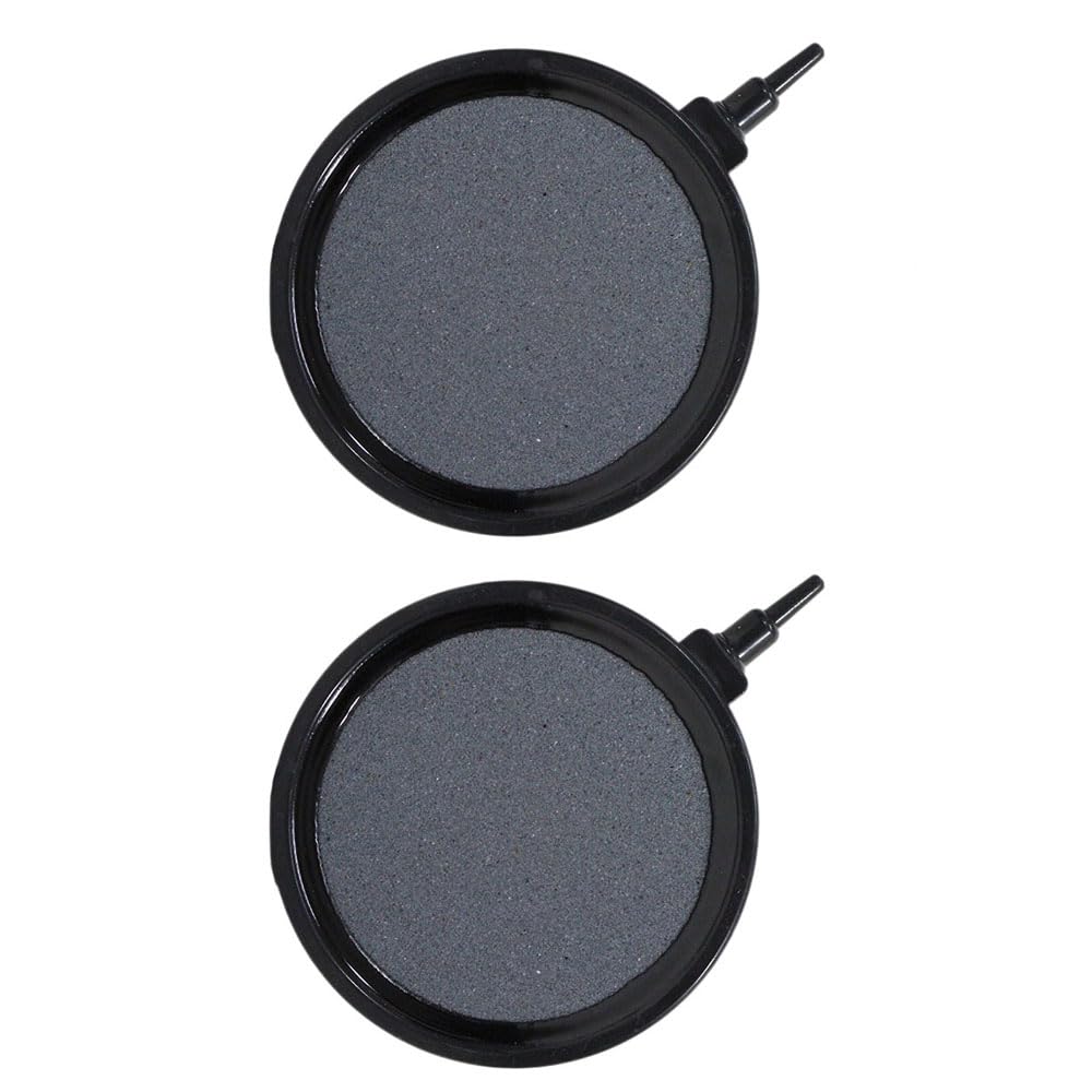 BE-TOOL 2 Pack Air Stone Bubble Ring Disc, 10.5cm/4.13in Adjustable Aquarium Air Stone Round Durable Airstones Fish Tank Bubbler for 4mm/8mm Hose for Aquariums Pond — image 1
