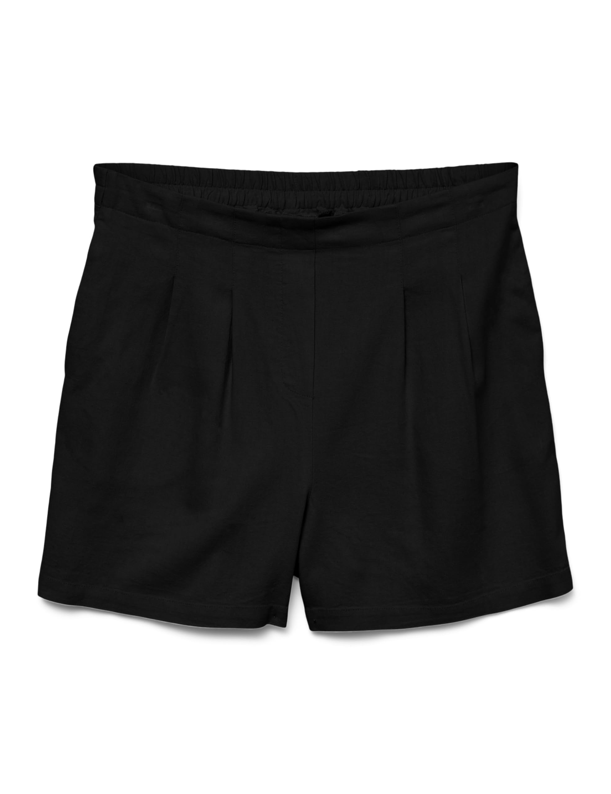 VERO MODA Women's Vmjesmilo Hw WVN Ga Noos Shorts, Black, L