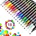 Pennarelli a Vernice Acrilica, 18 Colori Pennarelli acrilici Impermeabile Pittura Arte Pennarello Set per Ceramica, Stoffa, Tessuti, Plastica, Vetro, Metallo, Legno, Roccia, Tela, Carta, DIY (0.7mm)
