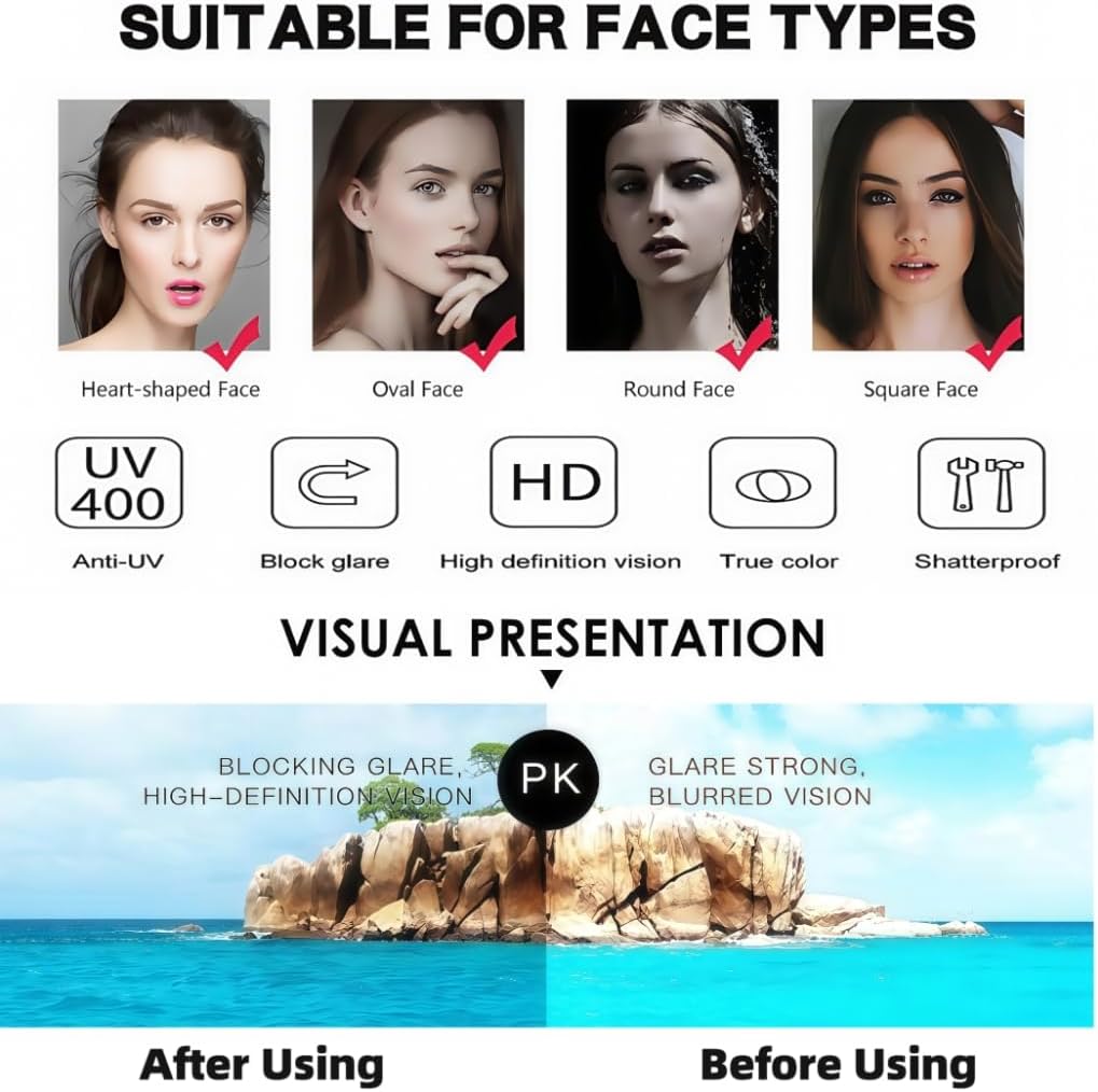 ICARA Rhinestones Oversize Sunglasses Women Diamond Round Sunglasses for Women Outdoor Goggles Female - Image 7