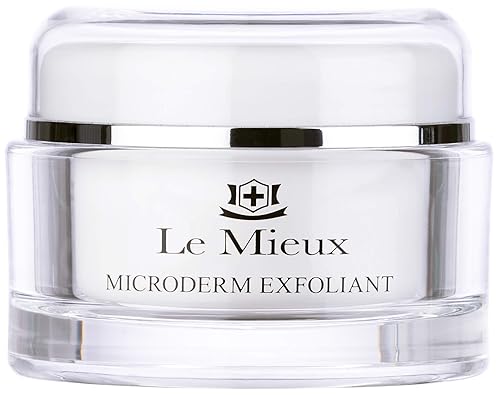 Le Mieux Microderm Exfoliant - Exfoliante de microdermoabrasión para cara y cuello con cebosa y gineng, sin parabenos ni sulfatos (1,75 onzas)