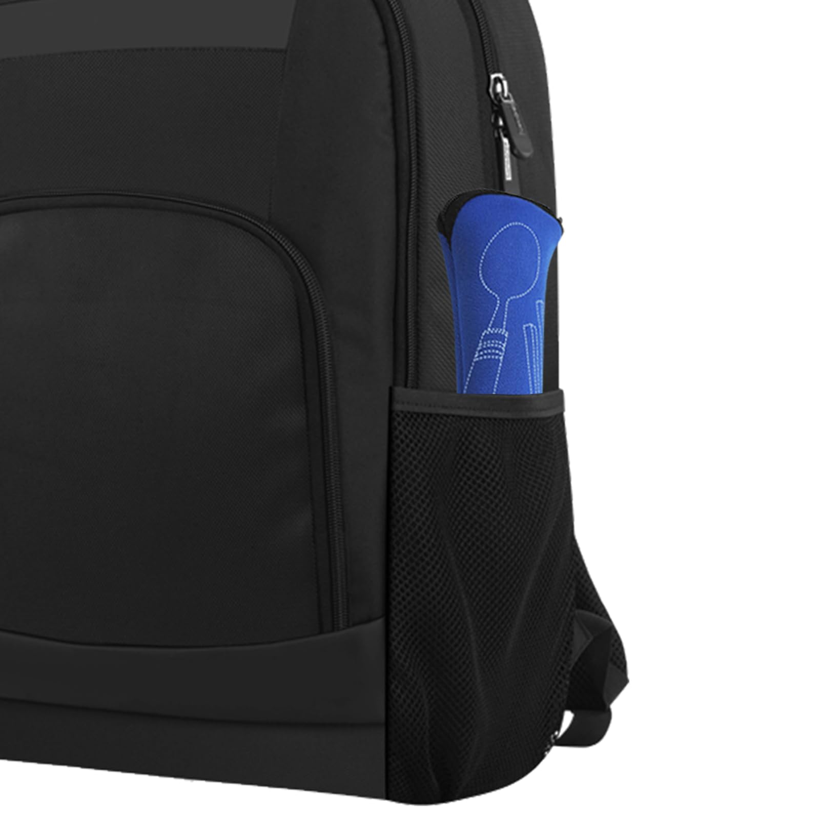 20-teiliges Premium-Reiseutensilien-Set mit Etui, Edelstahl, wiederverwendbar, tragbares Utensilien-Set mit Etui, lengnoyp Reise-Besteck-Set mit Tasche für Lunchbox, Camping, Silber
