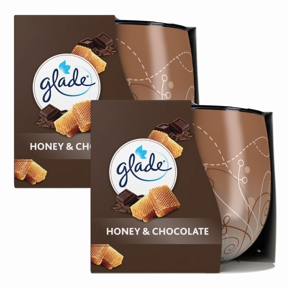 Glade Candle Honey And Chocolate 120G X 2 from B&Q