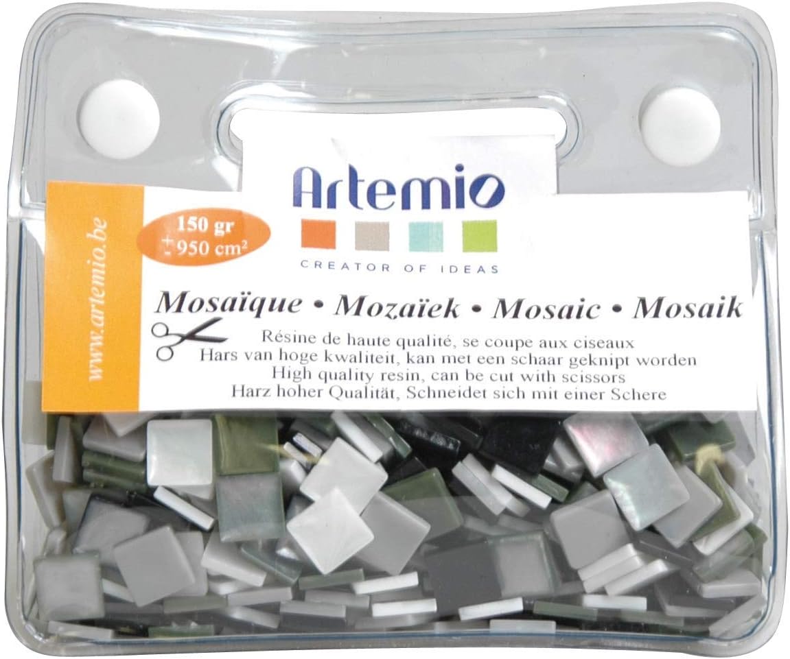 Artemio 12 x 4.5 x 15 cm Multicoloured Opaque Kids Mosaic, Resin - Image 3