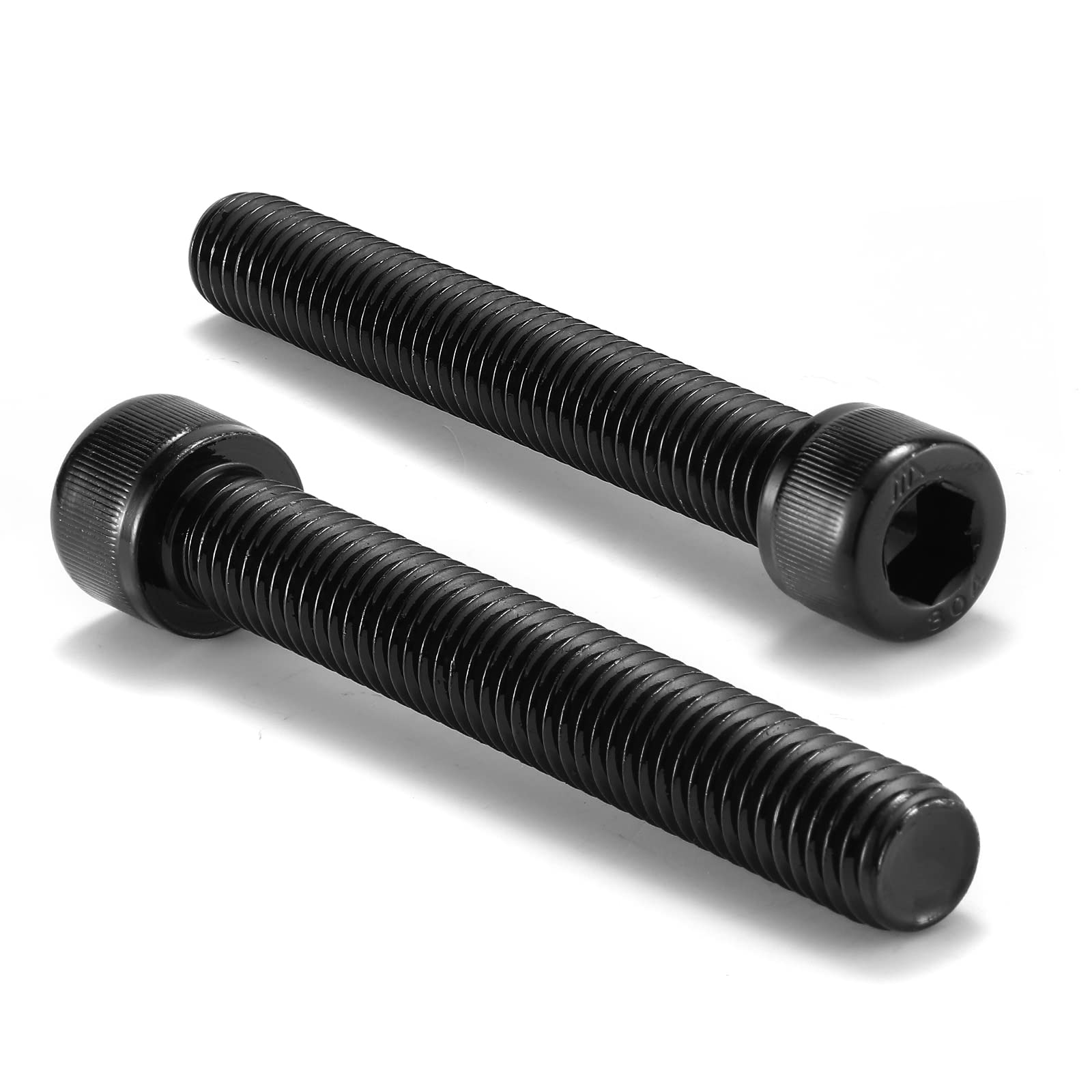 1/4-20 x 3-1/2" Socket Head Cap Screws Bolts, 20Pcs 304 Stainless Steel 18-8, Allen Socket Hex Drive, Fully Threaded, Black Oxide by SG TZH(with Hex