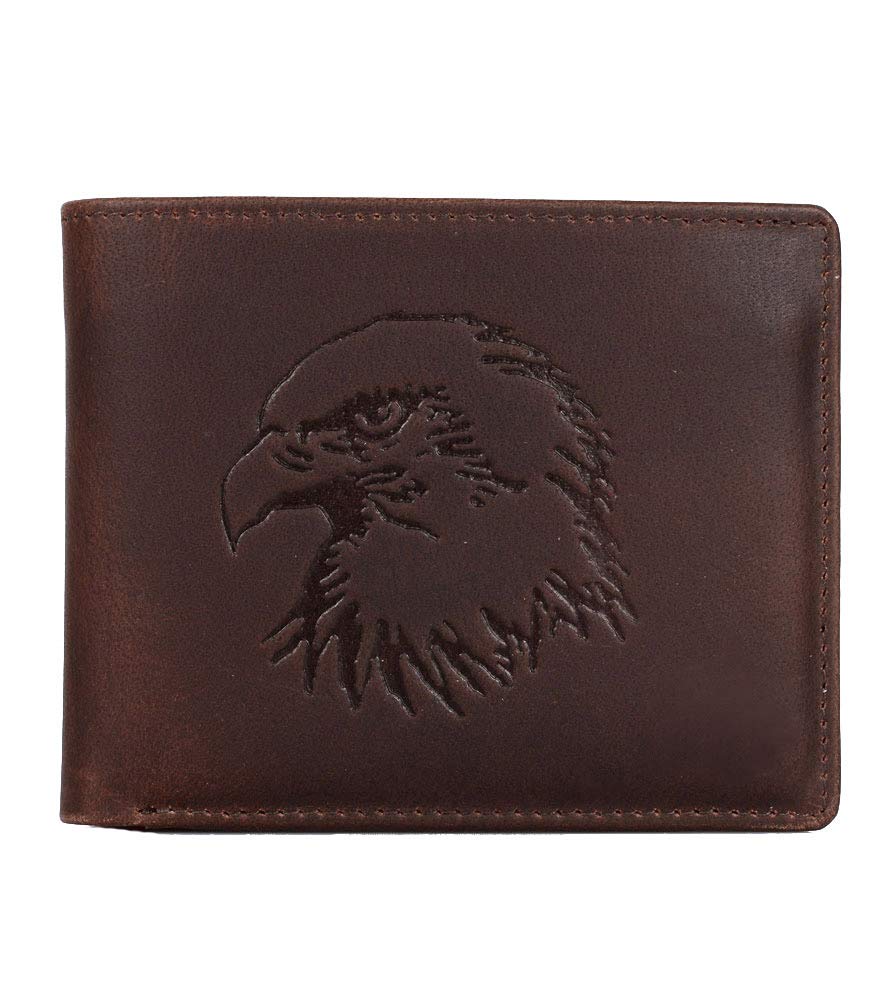 Karla Hanson Men's RFID Blocking Leather Wallet (Eagle Brown)