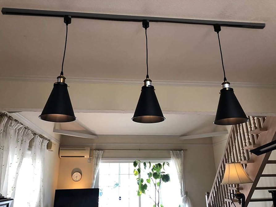 Kiven Dimmable H-Type Track Lignting Pendant Antique