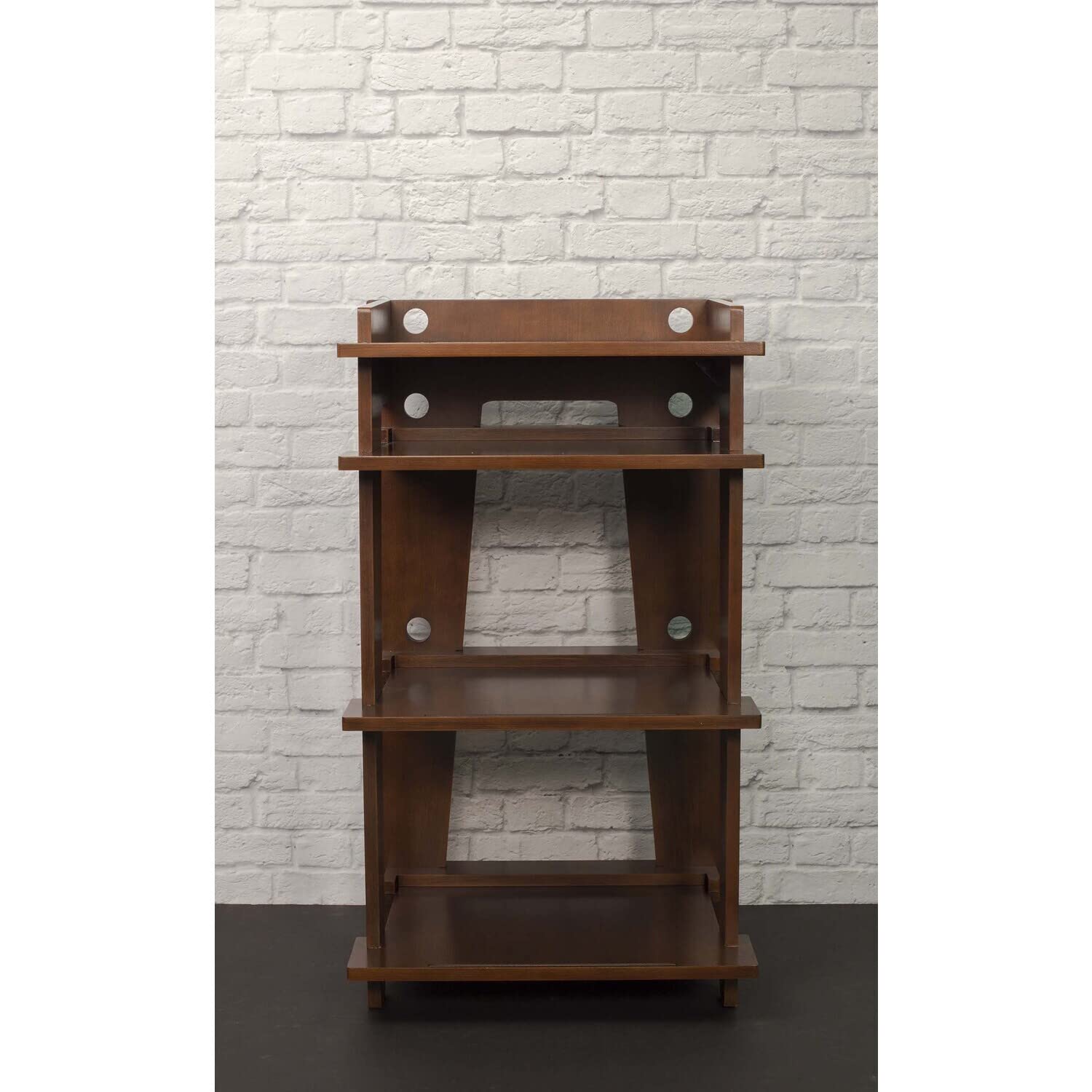 Maykoosh Rustic Refinement Turntable Stand In Mahogany