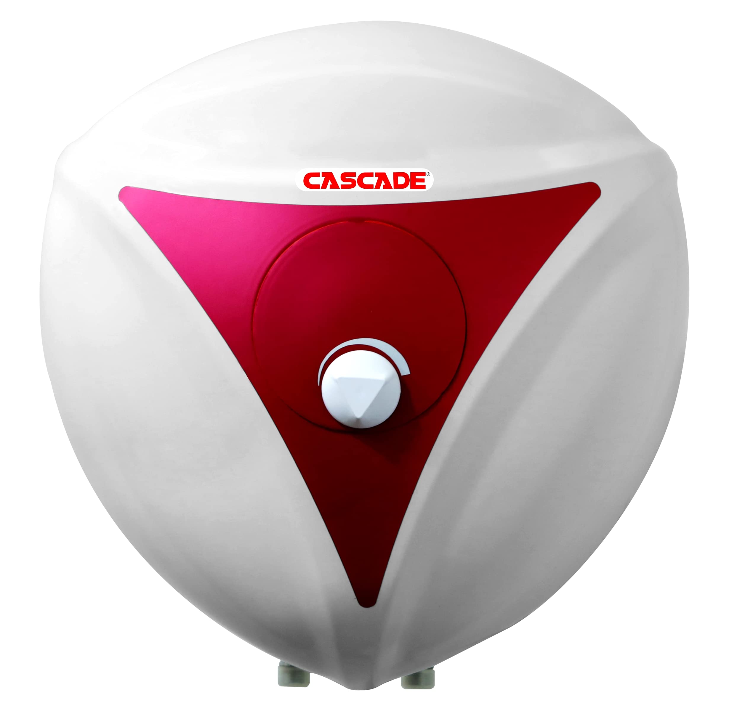 Cascade Fantaxy Storage Water Heater Geyser | White and Pink | Free Installation | Vertical Mounting | Flat on Wall Design | 7 Minute Heating | Advanced Safety Features (white, 10 Litre)