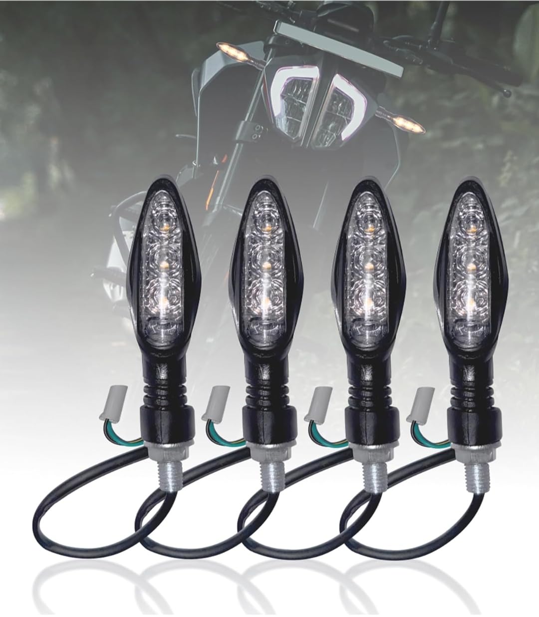 Bike LED indicator KTM type Light Universal indicator Set of 4 | High Bright LED Light Waterproof & Durable Universal Fit for All Bikes Easy Installation Long Lasting Performance-image-14