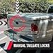 Pop & Lock - PL3600 Black Manual Tailgate Lock for Dodge Dakota and Mitsubishi Raider