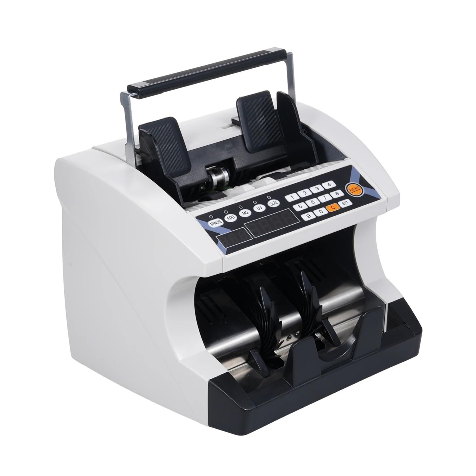 Conta banconote multivaluta FT-501, 2000/min, doppio display magnetico UV,Rilevamento preciso