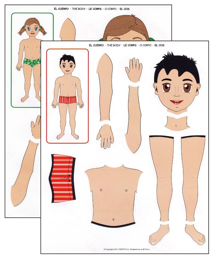 APLI Kids 11868 – Bag of Gummies, 2 Sheets, The Body