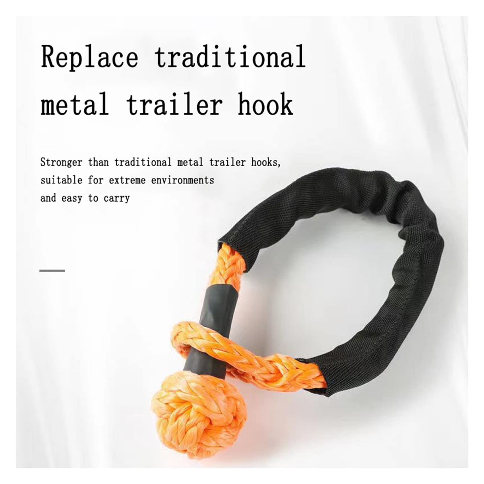 Sleepkabel 7200 lbs lierlijn kabel touw lieren trekhaak stopper rubber voor ATV SUV UTV Truck Offroad accessoires (kleur: rood