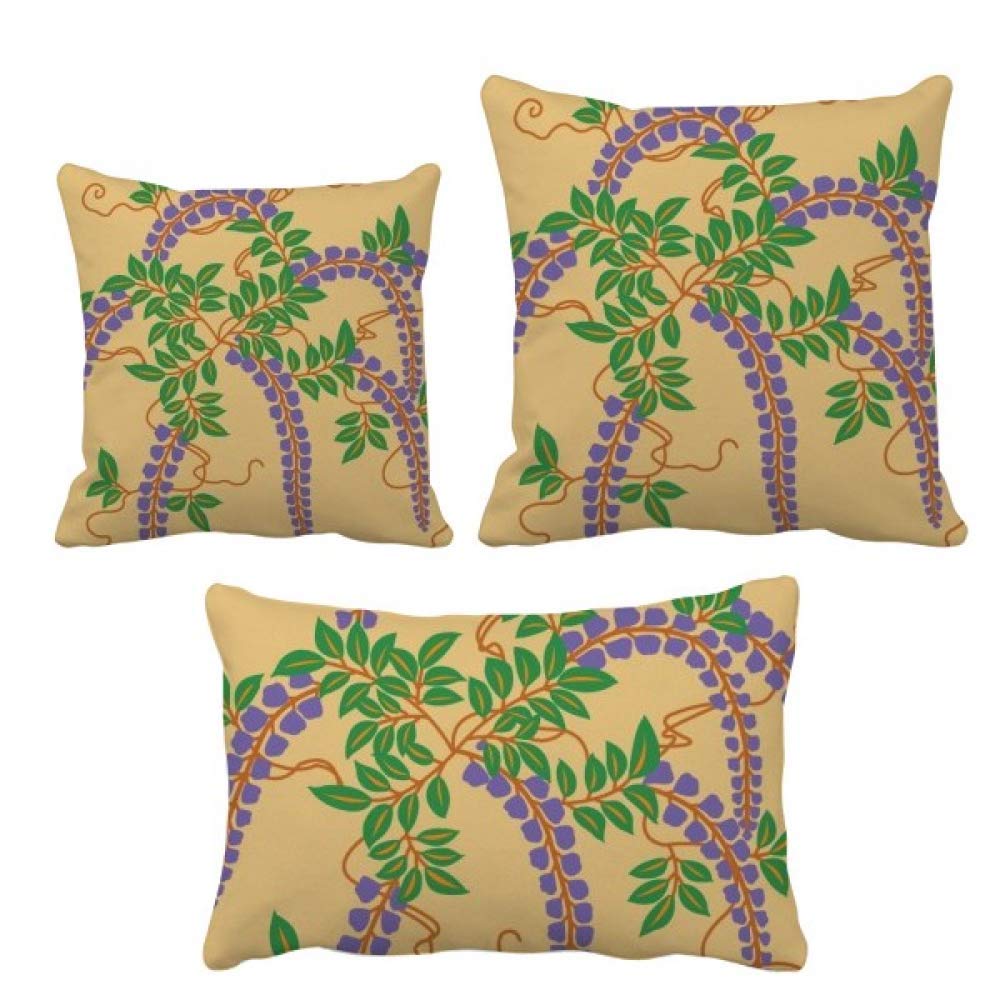 Housse de coussin motif floral violet pour rajeunir un canapé usé sans le remplacer